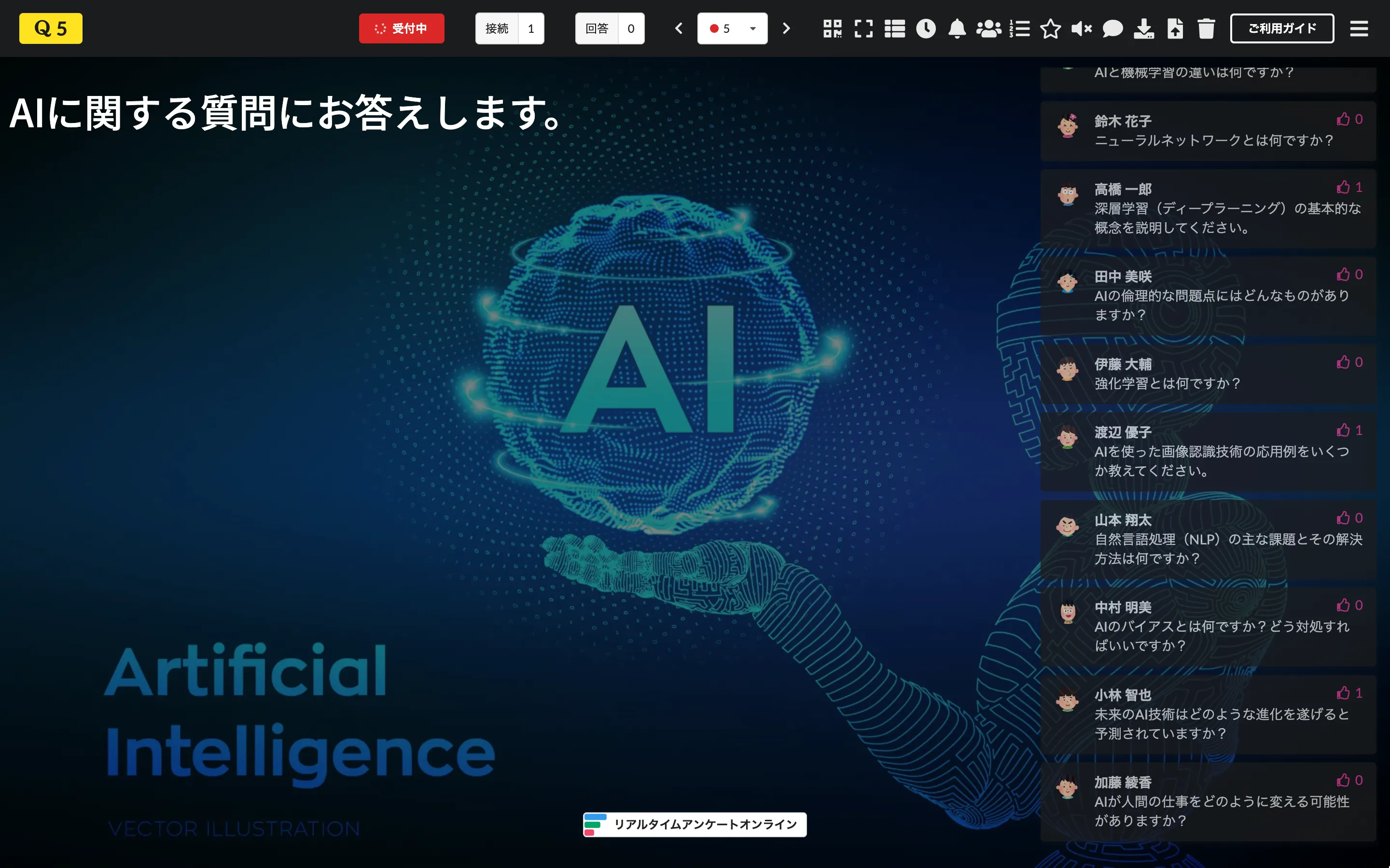 メッセージの通常表示